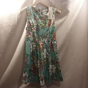 A line floral dress